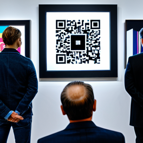 디지털 희소성의 비즈니스 기회 - Limited Edition NFT Art**

"A vibrant, abstract digital artwork displayed in a sleek, modern art gal...